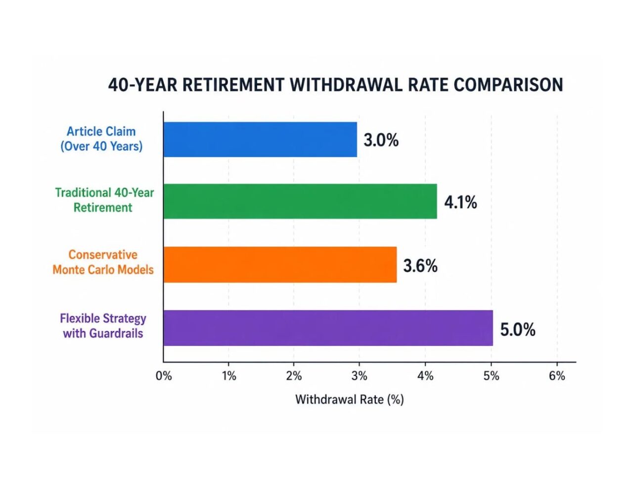 40-Year Retirement Withdrawal Rate Comparison